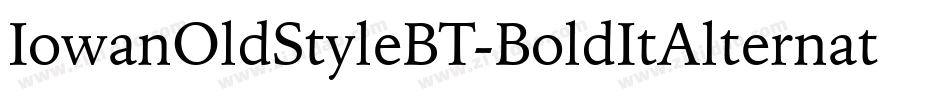 IowanOldStyleBT-BoldItAlternate字体转换