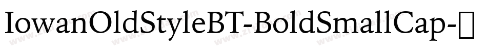 IowanOldStyleBT-BoldSmallCap字体转换