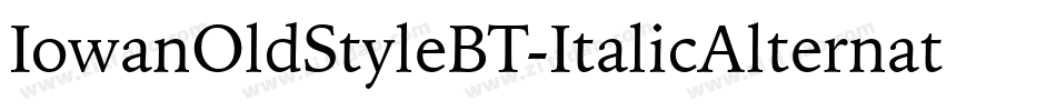 IowanOldStyleBT-ItalicAlternate字体转换