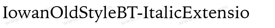 IowanOldStyleBT-ItalicExtension字体转换