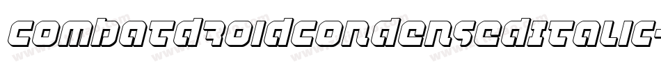 CombatDroidCondensedItalic-lmoq字体转换