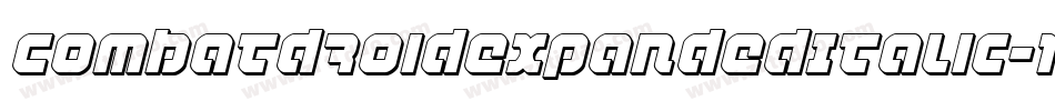 CombatDroidExpandedItalic-13OM字体转换