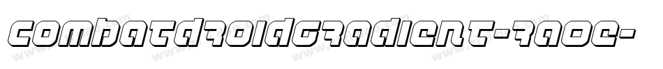 CombatDroidGradient-RaOe字体转换