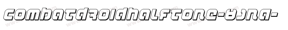 CombatDroidHalftone-8JnA字体转换
