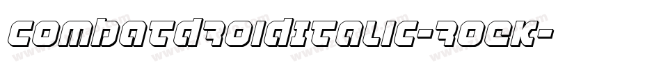 CombatDroidItalic-roEK字体转换