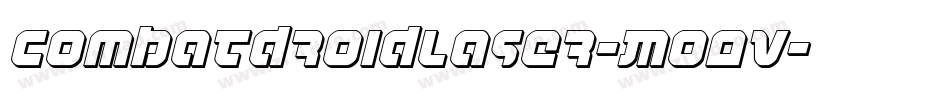CombatDroidLaser-Mo0v字体转换