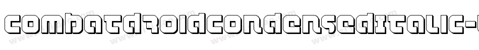CombatDroidCondensedItalic-lmoq字体转换