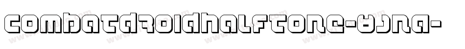 CombatDroidHalftone-8JnA字体转换