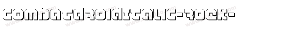 CombatDroidItalic-roEK字体转换