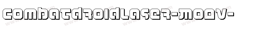 CombatDroidLaser-Mo0v字体转换