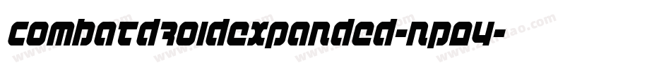 CombatDroidExpanded-nP04字体转换