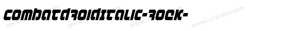 CombatDroidItalic-roEK字体转换