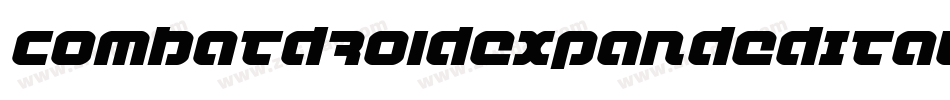 CombatDroidExpandedItalic-13OM字体转换