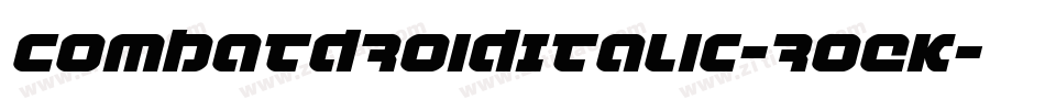 CombatDroidItalic-roEK字体转换