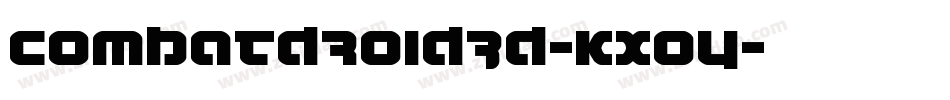 CombatDroid3D-KXoy字体转换