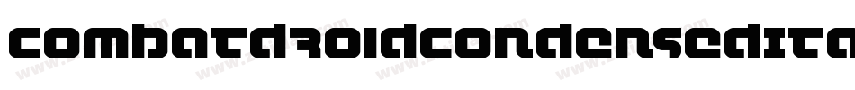CombatDroidCondensedItalic-lmoq字体转换