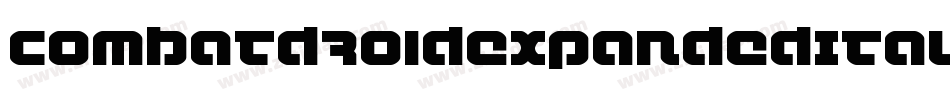 CombatDroidExpandedItalic-13OM字体转换