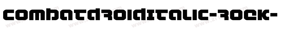 CombatDroidItalic-roEK字体转换