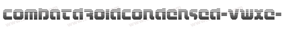 CombatDroidCondensed-vWxE字体转换