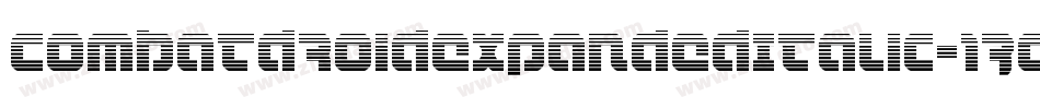 CombatDroidExpandedItalic-13OM字体转换