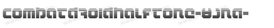 CombatDroidHalftone-8JnA字体转换