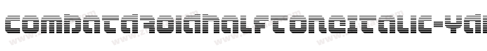 CombatDroidHalftoneItalic-YDnL字体转换