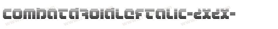 CombatDroidLeftalic-2xZX字体转换