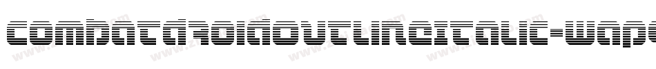 CombatDroidOutlineItalic-wap9字体转换