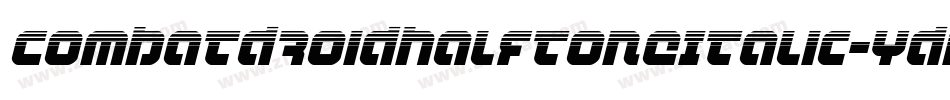 CombatDroidHalftoneItalic-YDnL字体转换