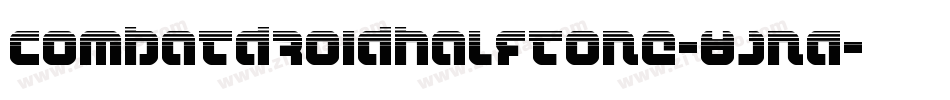 CombatDroidHalftone-8JnA字体转换