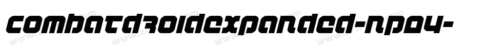 CombatDroidExpanded-nP04字体转换