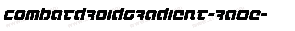 CombatDroidGradient-RaOe字体转换
