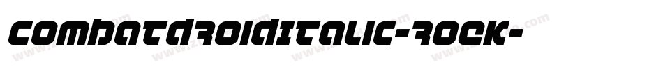 CombatDroidItalic-roEK字体转换