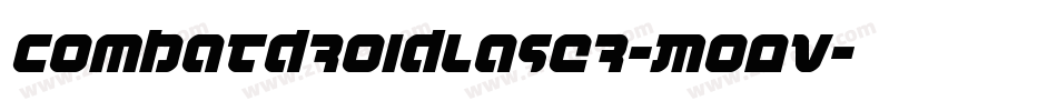 CombatDroidLaser-Mo0v字体转换
