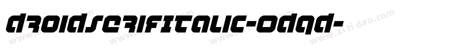 DroidSerifItalic-Odqd字体转换