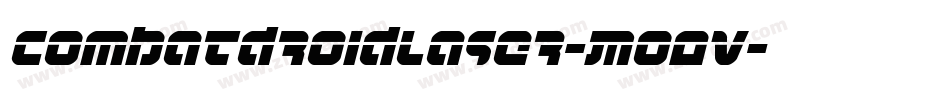 CombatDroidLaser-Mo0v字体转换