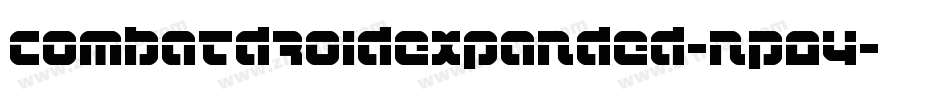 CombatDroidExpanded-nP04字体转换