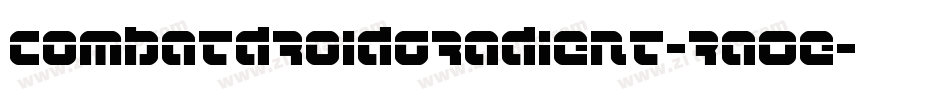 CombatDroidGradient-RaOe字体转换