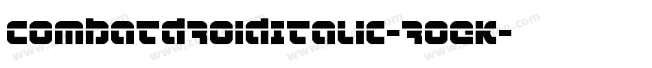 CombatDroidItalic-roEK字体转换