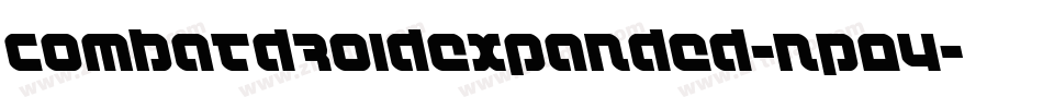 CombatDroidExpanded-nP04字体转换