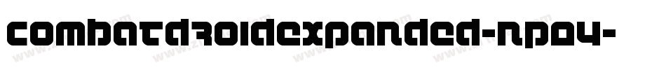 CombatDroidExpanded-nP04字体转换