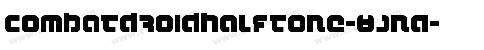 CombatDroidHalftone-8JnA字体转换