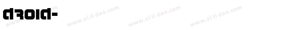 Droid字体转换