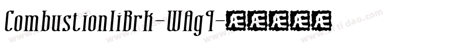CombustionIiBrk-WAg9字体转换