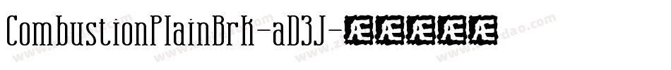 CombustionPlainBrk-aD3J字体转换