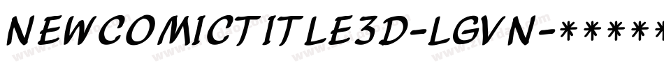 NewComicTitle3D-LgVn字体转换
