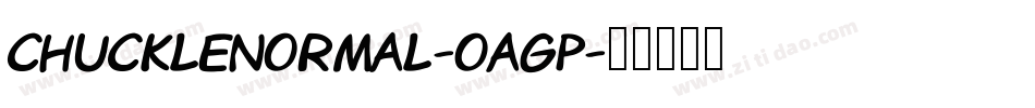 ChuckleNormal-OAgp字体转换