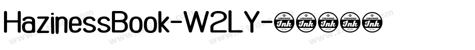 HazinessBook-W2LY字体转换