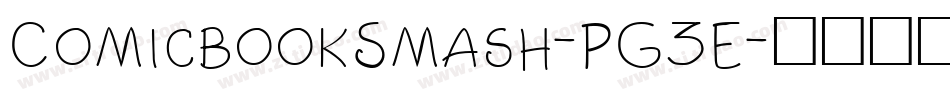 ComicbookSmash-PG3E字体转换