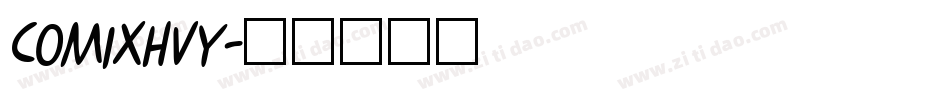 COMIXHVY字体转换